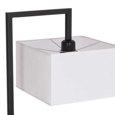 Lampë dyshemeje Brans HM7532.11, metal, 170cm, abazhur PVC, e zezë e bardhë