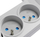 Shtepshtesë elektrike KEL AX5, 5 dalje, 2x USB, 3m, gri