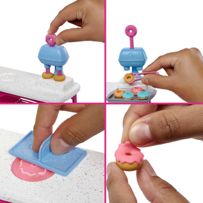 Set lodër Barbie Mattel Bakery HJY19, plastelinë shumëngjyrëshe, aksesorë pastiçerie
