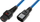 Kabllo fuqie Microconnect MC-C13C14LOCK-0.5MB, 0.5 m, IEC C13 C14, blu