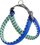 Parzmore për qen Daytona Fantasy 3, najlon, 42-50cm, 2 copë, blu me ngjyra