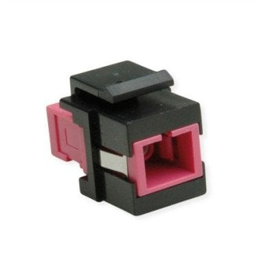 Adaptor fibër optike ROLINE Keystone Jack SC, Simplex, Multimode OM4, rozë