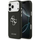 Mbulesë telefoni Guess Hardcase 4G Grained, për iPhone 17 Pro Max, TPU dhe lëkurë eco, e zezë