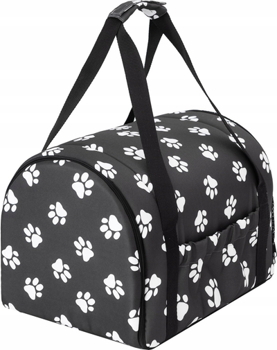Çantë transporti Carrier Tube, 27x39x28 cm, për mace qen lepurosh, gri