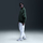 Bluzë sportive Nike Phoenix Fleece Oversized 1/4 Zip, me jakë polo, jeshile