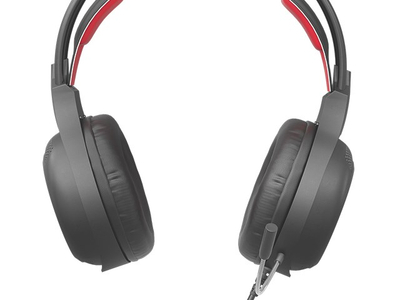 Kufje Natec Genesis Radon 300, 7.1 Surround, të kuqe