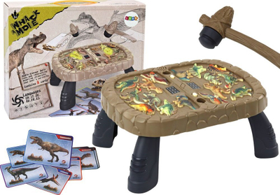 Loja Whac a Mole me dinosaurë Leantoys, tavolinë interaktive, për kalamaj