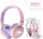 Kufje Bluetooth WOW Kids, pa tela, për kalamaj, rozë