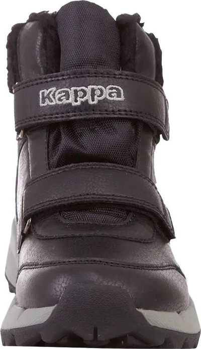 Çizme dimri për kalamaj Kappa Tapiwa Tex K Jr, mbyllje me shirit ngjitës, taban gome, të zeza