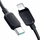 Kabëll karikimi Joyroom Multi Color Series A14, USB C në Lightning, 20W, 1.2m, i zi
