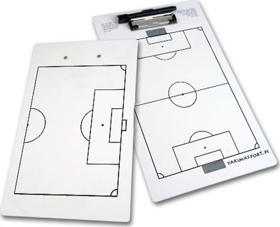 Tabllo taktike futbolli Yakima Sport Tactical Whiteboard, 40x23 cm, e bardhë