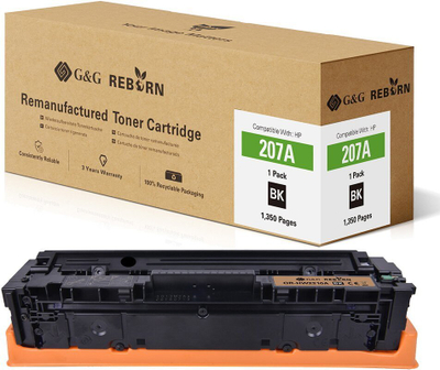 Toneri G&G Reborn kompatibil me HP 207A / W2210A, i zi, 1350 faqe
