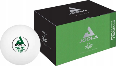 Topa pingpongu Joola Flip 40+, set 72 copë, të bardhë