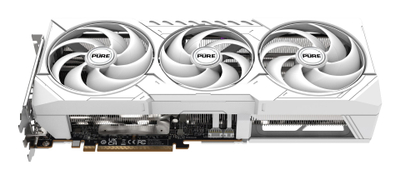 Kartë grafike Sapphire AMD Radeon RX 9070 PURE, 16GB GDDR6, 3 ftohësa, e bardhë