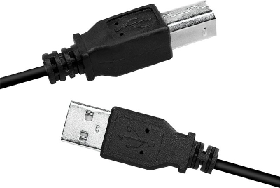 Kabllo USB LogiLink CU0009B, USB A në USB B, 5m, i zi