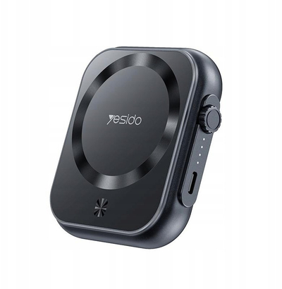 Надворешна батерија Yesido YP59, 5000mAh, безжично полнење 15W, црна