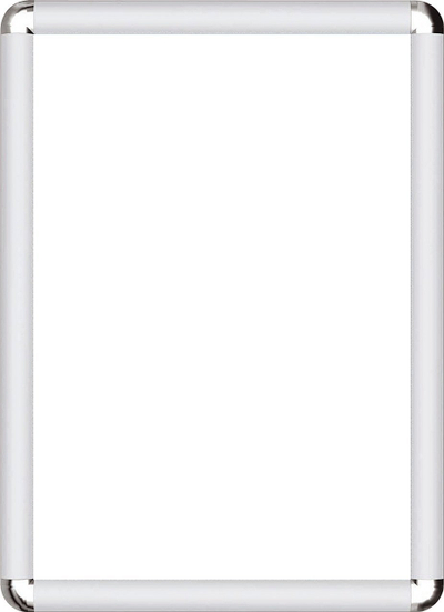 Рамка за постер TZW/B2, 50x70cm, систем снап OWZ, сребрена