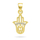 Varëse për femra Brilio Silver Hand of Fatima PT134Y, e artë