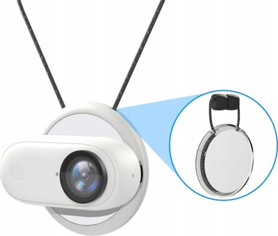 Varëse qafe me magnet Puluz PU889W, për Insta360 Go 3, e zezë