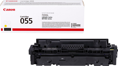Toner printeri Canon CRG-055, 2300 faqe, i verdhë