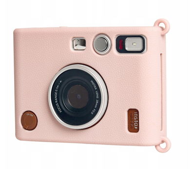 Mbulese silikoni për aparatin FujiFilm Instax Mini Evo, mbrojtëse, rozë