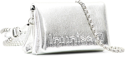 Çantë krahu Desigual Bag Half, e argjendë