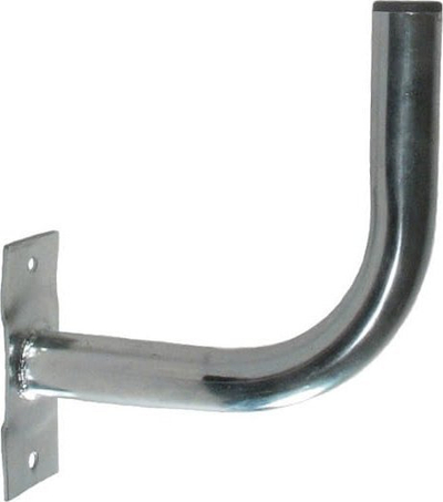 Mbajtëse antene US 15, 15 cm larg murit, metal i galvanizuar, ngjyrë argjendi
