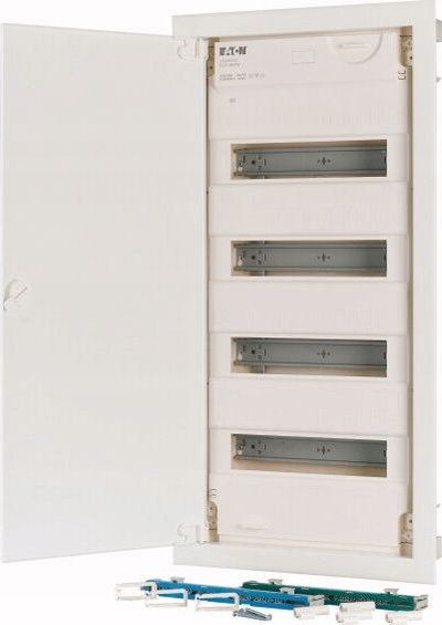 Bord shpërndarës modular Eaton KLV-48HWS-SF, 4 x 12 module, montim nënmur, i bardhë