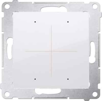 Modul butoni inteligjent Kontakt-Simon Simon 54 GO, WiFi, 230V, i bardhë
