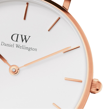 Orë dore për femra Daniel Wellington Petite 36 Melrose DW00100305, ari rozë