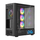 Kuti gaming MODECOM Volcano AQ400 ARGB, MIDI Tower, 4 ventilatorë ARGB, e zezë