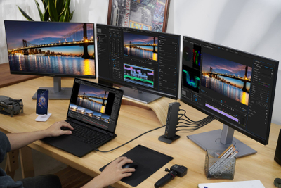 Докинг станица ASUS Triple 4K Thunderbolt 4 DC500, до 3 монитори 4K, напојување 90W, црна