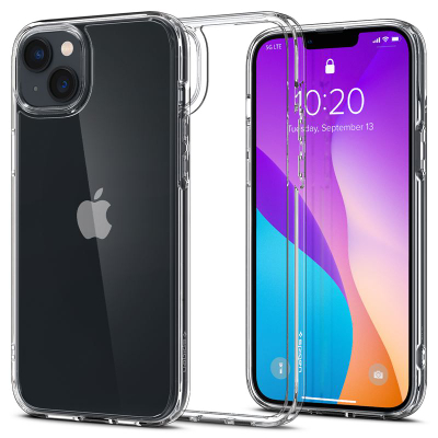 Mbështjellës për iPhone 14Spigen Ultra Hybrid, transparent