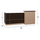 Banak recepsioni DALTON HM2068.01, melaminë, 240x80x106 cm, wenge bezhë