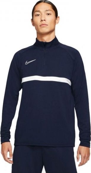 Bluzë sportive Nike Dri-FIT Academy M CW6110-451, me Dri-FIT, zinxhir 1/4, blu navy