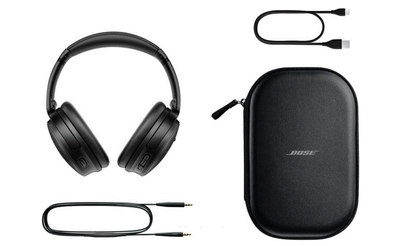 Kufje Bose QuietComfort, me kabllo dhe pa tel, Bluetooth, të zeza