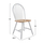 Set ngrënieje 5-pjesësh (Tavolinë & 4 karrige) (HM8057), bardhë