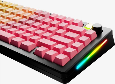 Set keycap-esh Glorious GPBT Gradient Grapefruit V2, 131 taste, PBT, shumëngjyrësh
