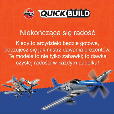 Сет модел автомобил Airfix Jaguar I-Peace Etrophy J6033, Quick Build, 40 делови, разнобоен