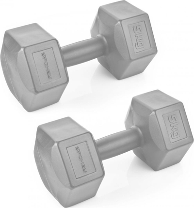 Shtanga Spokey Monster II, 2 x 5 kg, gri