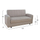 Divan-Shtrat 2-vendësh Dimos 157×77×83 cm (HM3075.02), bezhë