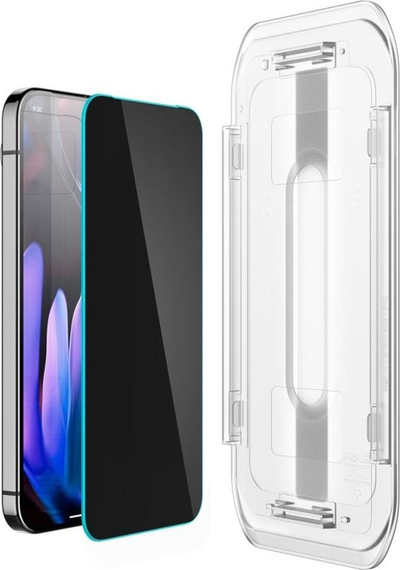 Mbrojtës ekrani Spigen Glas TR EZ Fit Privacy, 2 copë, për Google Pixel 9 Pro dhe 9, transparent