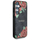 Kapak telefoni Guess Leather 4G Flowers për Samsung Galaxy S25, MagSafe, i zi me lule