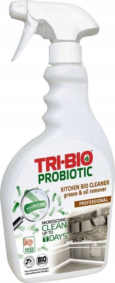 Спреј за чистење кујна Tri-Bio Kitchen Bio Cleaner, отстранувач на маснотии и масло, 420ml