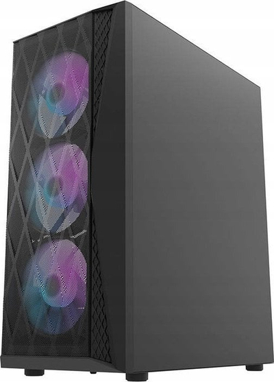 Kasë Darkflash DK352 Mesh ARGB, e zezë, Midi Tower