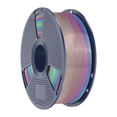 Filament 3D SUNLU PLA Transparent Rainbow 04, 1.75 mm, 1 kg, shumëngjyrësh transparent