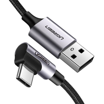 Kabllo USB Ugreen USB A në USB C, 2 m, 3A, gri