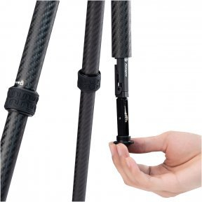 Tripod karboni FotoPro Sherpa Max, 4 seksione, me kokë sferike FPH-62QS, i zi
