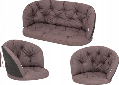 Set jastëkësh kopshti Hobbygarden Amanda 1+2, pëlhurë Ekolen, dy pjesë, kafe