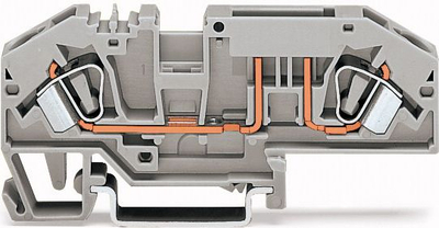 Terminal sigurie me siguresë Wago 282-696, 6mm², 25A, gri